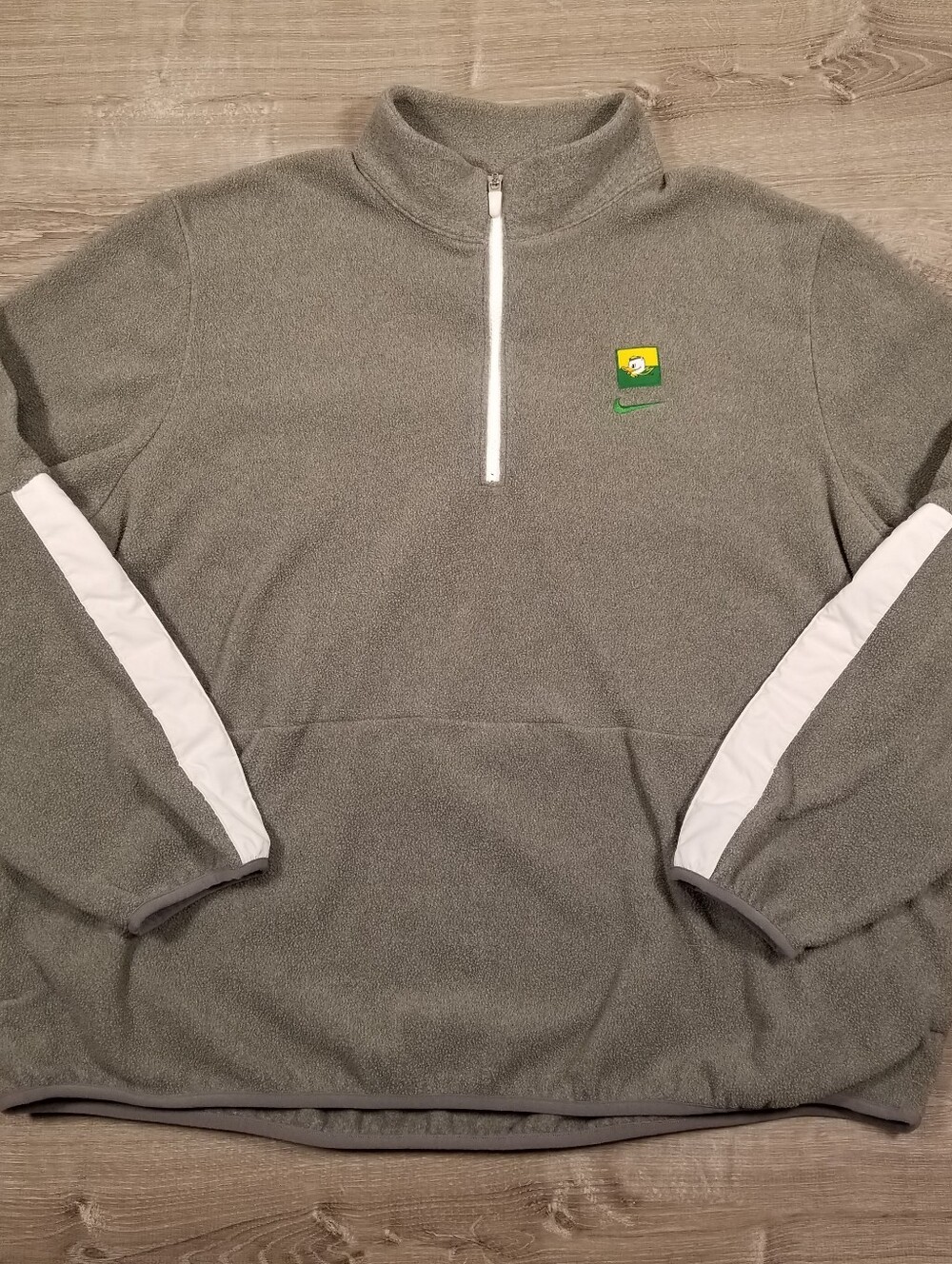 Nike Oregon Ducks Track & Field 1/4 ZIP Fleece Pullover Sweatshirt Womens XXL